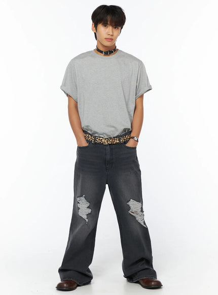 mens-gray-short-sleeve-t-shirt-iu503