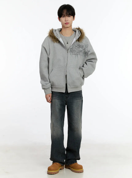 mens-faux-fur-trimmed-hoodie-id502