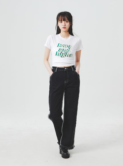 Stitch Detail Jeans BA307