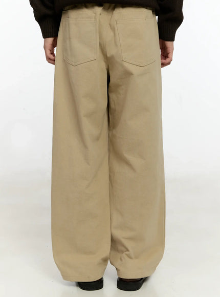 Men's Classic Wide Leg Cotton Pants IN503