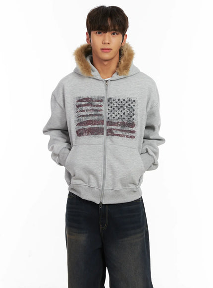 mens-flag-graphic-fur-zip-up-hoodie-id511