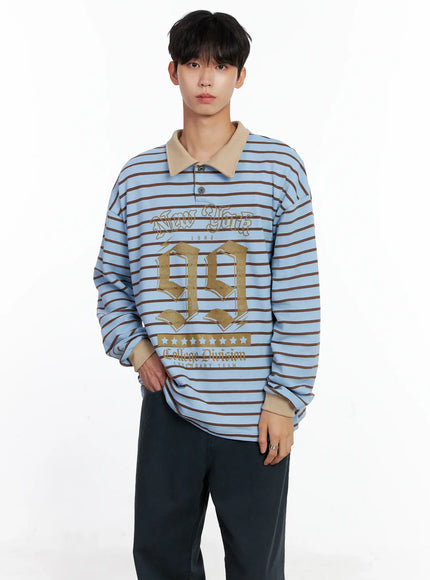mens-striped-polo-long-sleeve-top-is519