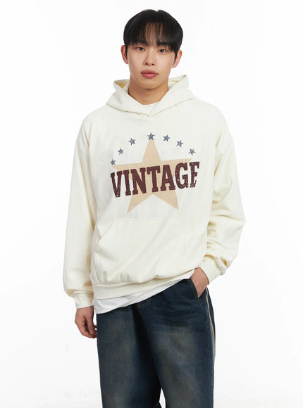 Vintage Print Graphic Hoddie ID515