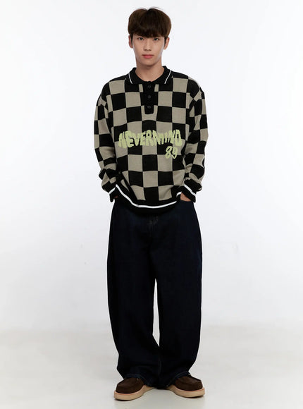 mens-checkered-knit-sweater-is530