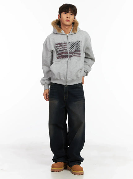 mens-flag-graphic-fur-zip-up-hoodie-id511
