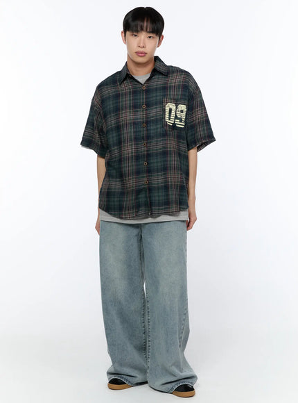 mens-plaid-graphic-short-sleeve-shirt-ia520