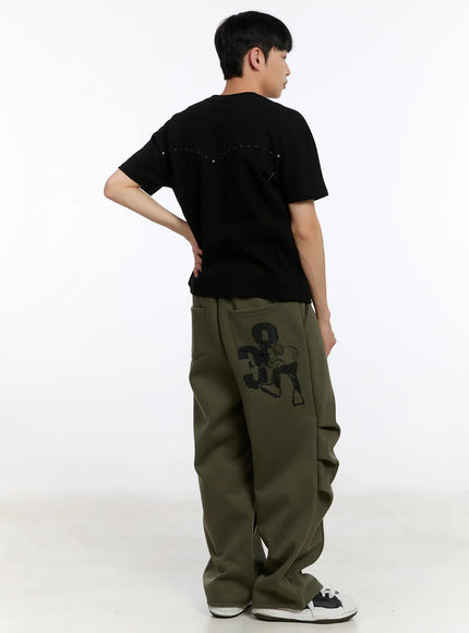 mens-studded-short-sleeve-tee-ia507 / Black