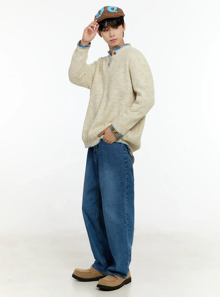 Men's Wide Leg Jeans IN503