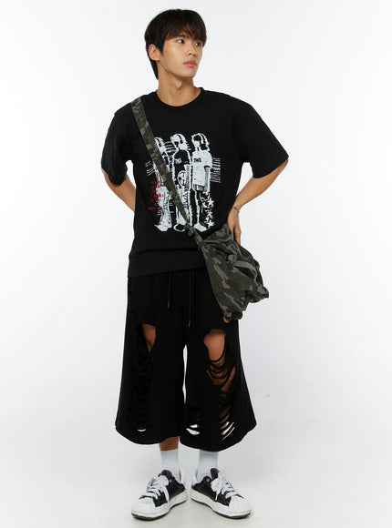mens-graphic-short-sleeve-tee-iy514 / Black