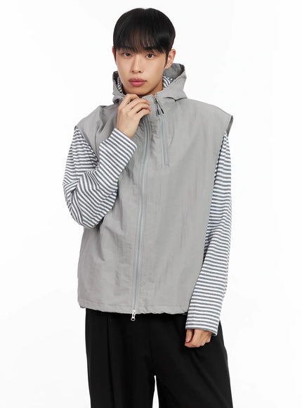 Men's  Striped Graphic Hoodie IM516