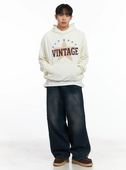 Vintage Print Graphic Hoddie ID515