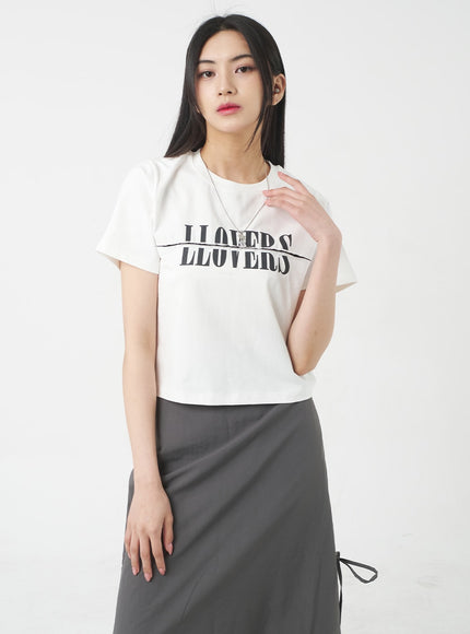 Side Slit Nylon Maxi Skirt BY312