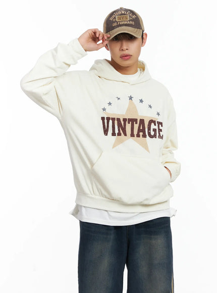 Vintage Print Graphic Hoddie ID515