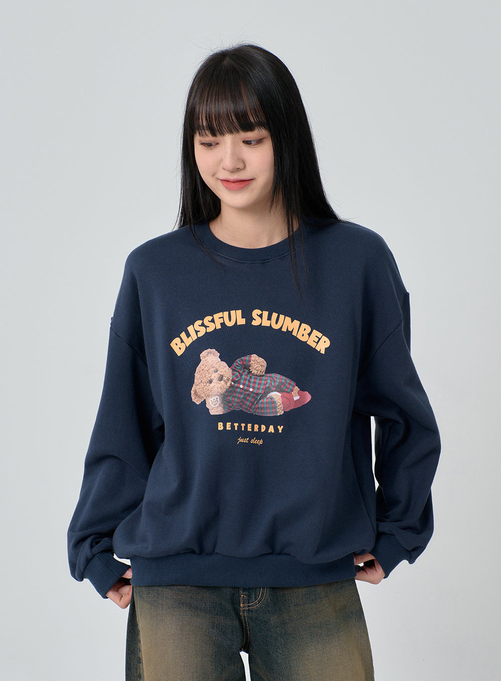 Sleeping Bear Print Sweatshirt