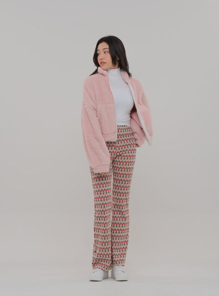 Floral Print Bootcut Pants BS-A27121102