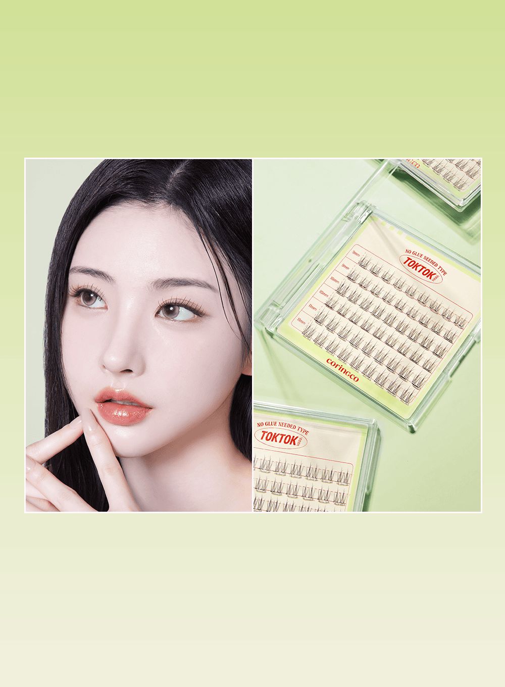 TOKTOKHARA No Glue Eyelash – Light (54pcs)