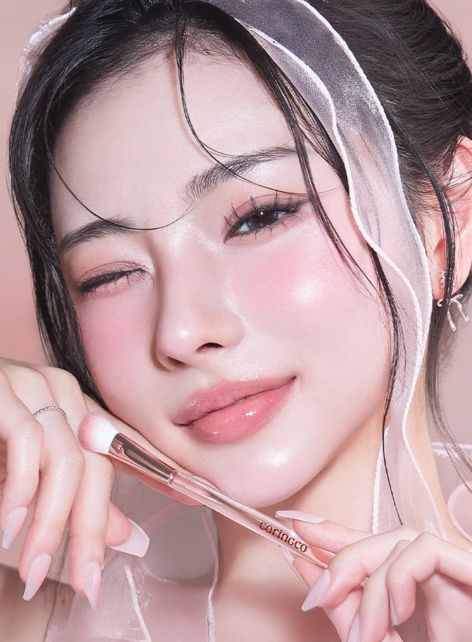 Pink Pocket Eye Brush Set