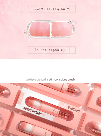 Cotton Candy Capsule Brush Set 4pcs (80g)