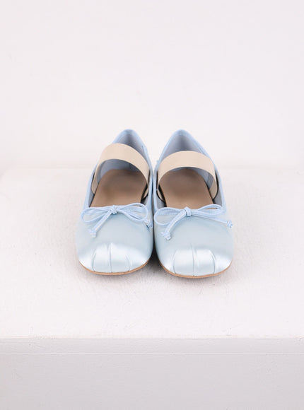 Bow-Decor Mary Jane Ballet Flats CJ423