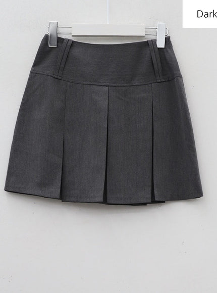 Basic Formal Pleated Mini Skirt BA27