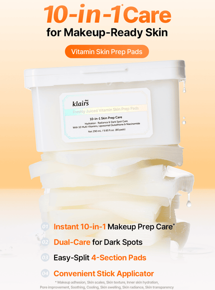 Freshly Juiced Vitamin Skin Prep Pads (290ml, 80ea)