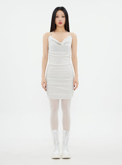 Halterneck Mini Dress K2302