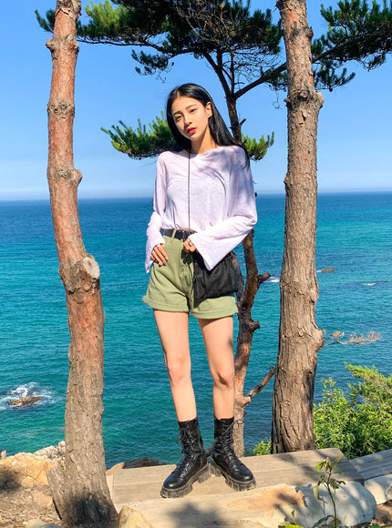 Drawstring Square Crossbody Bag CCM02