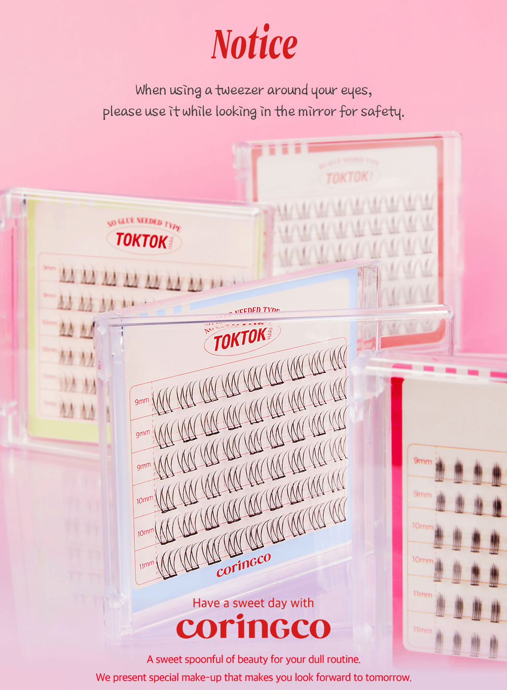 TOKTOKHARA No Glue Eyelash – Light (54pcs)