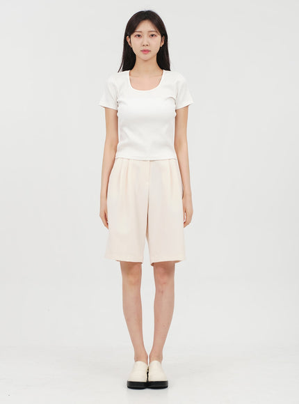 Basic Square Neck T-shirt OA13