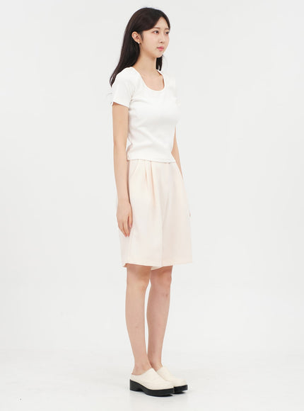 Basic Square Neck T-shirt OA13