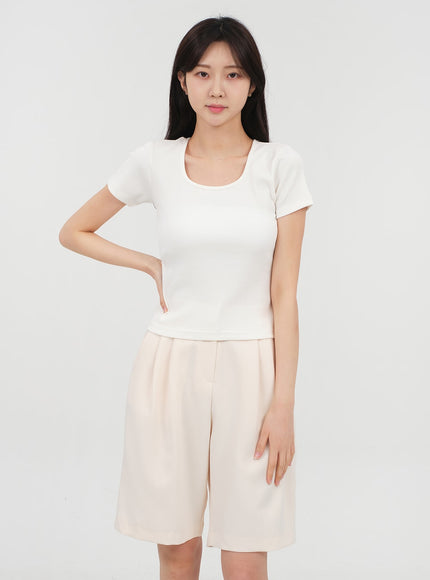 Basic Square Neck T-shirt OA13