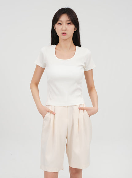 Basic Square Neck T-shirt OA13