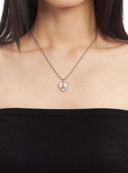 Cherish Bear Necklace IM528