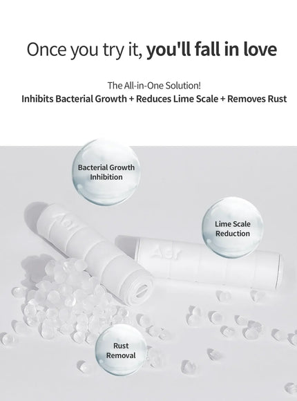 Water Solution Travel Shower Compact Refill Antibacterial Sediment Plus Filter (2pcs)