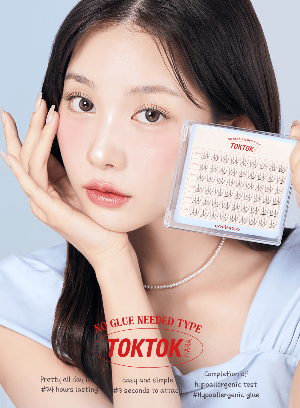 TOKTOKHARA No Glue Eyelash – Light (54pcs)