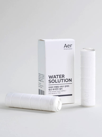 Water Solution Travel Shower Compact Refill Antibacterial Sediment Plus Filter (2pcs)