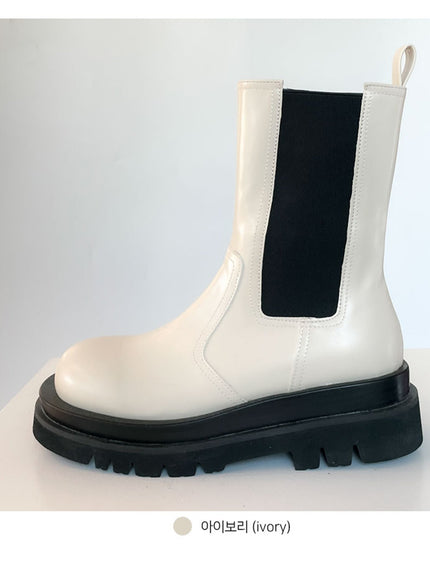 Elastic Gusset Ankle Zipper Boots CJ305