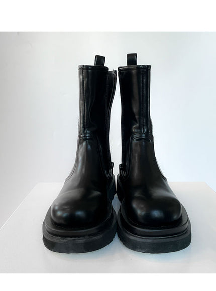 Elastic Gusset Ankle Zipper Boots CJ305