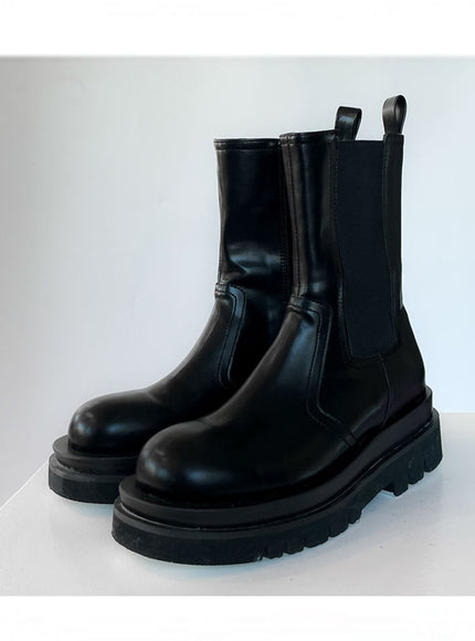 Elastic Gusset Ankle Zipper Boots CJ305