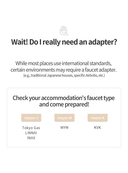 Water Solution Travel Shower Compact Adapter (1ea)