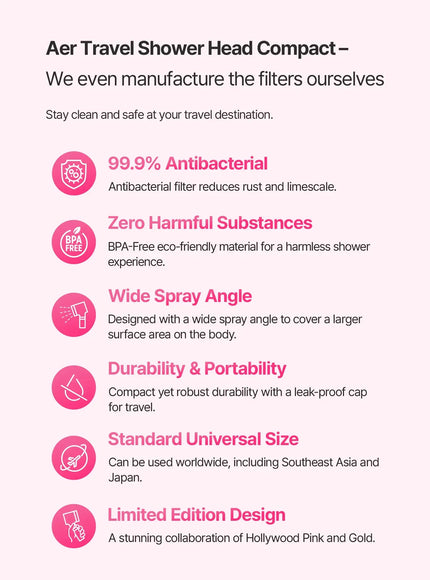 [Limited] Water Solution Travel Shower Compact (1ea)