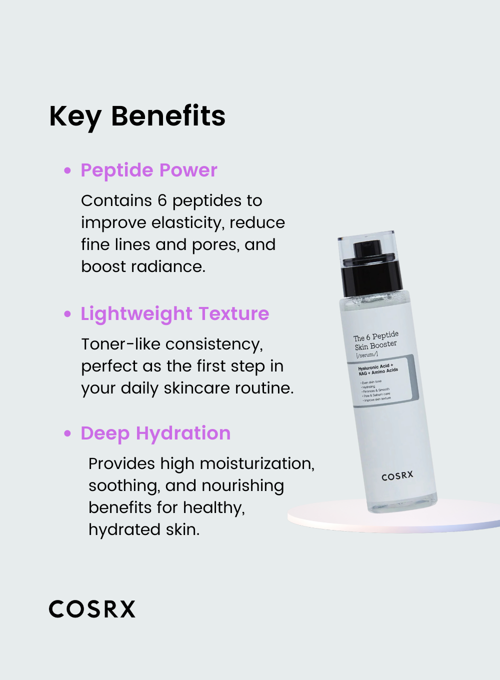 The 6 Peptide Skin Booster Serum (150ml)