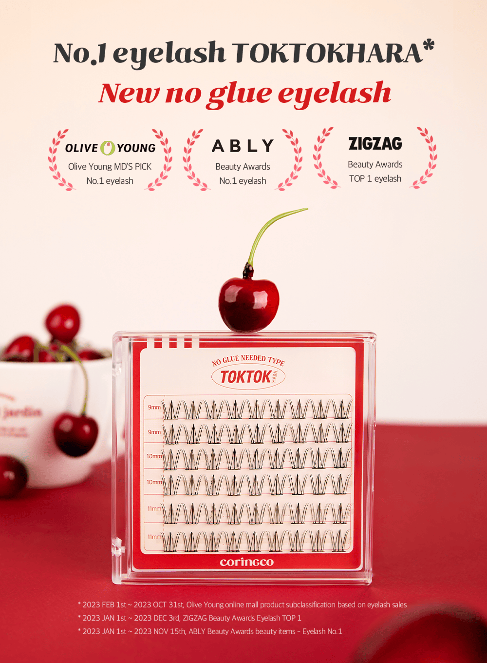 TOKTOKHARA No Glue Eyelash – Light (54pcs)