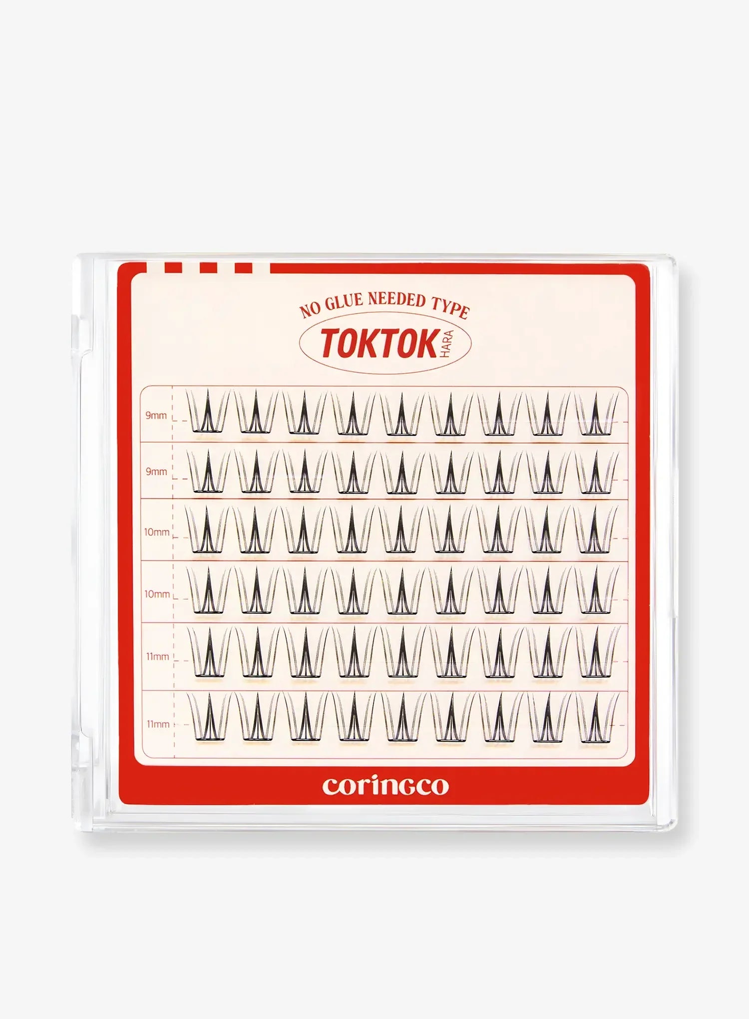 TOKTOKHARA No Glue Eyelash - Light (36pcs-90pcs)