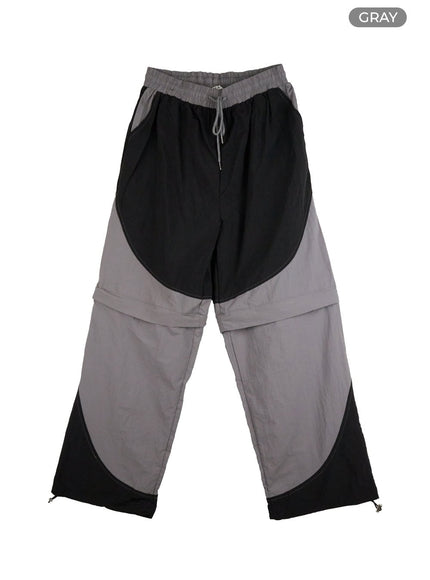 mens-nylon-zippered-baggy-pants-il404