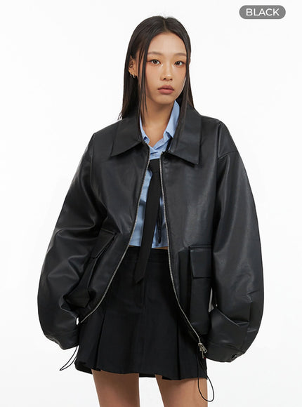 zip-up-oversize-leather-jacket-is427