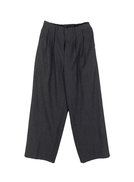 Men's Pintuck Wide-Leg Pants IG520