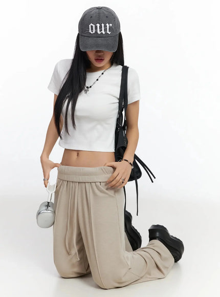 Cropped Slim-Fit Tee IA507