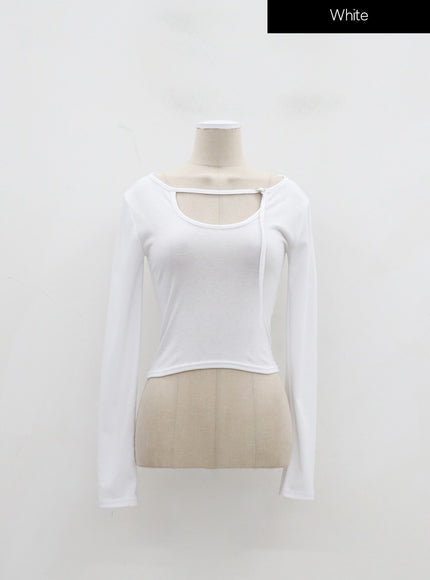 Cut-Out Cropped Top IF301