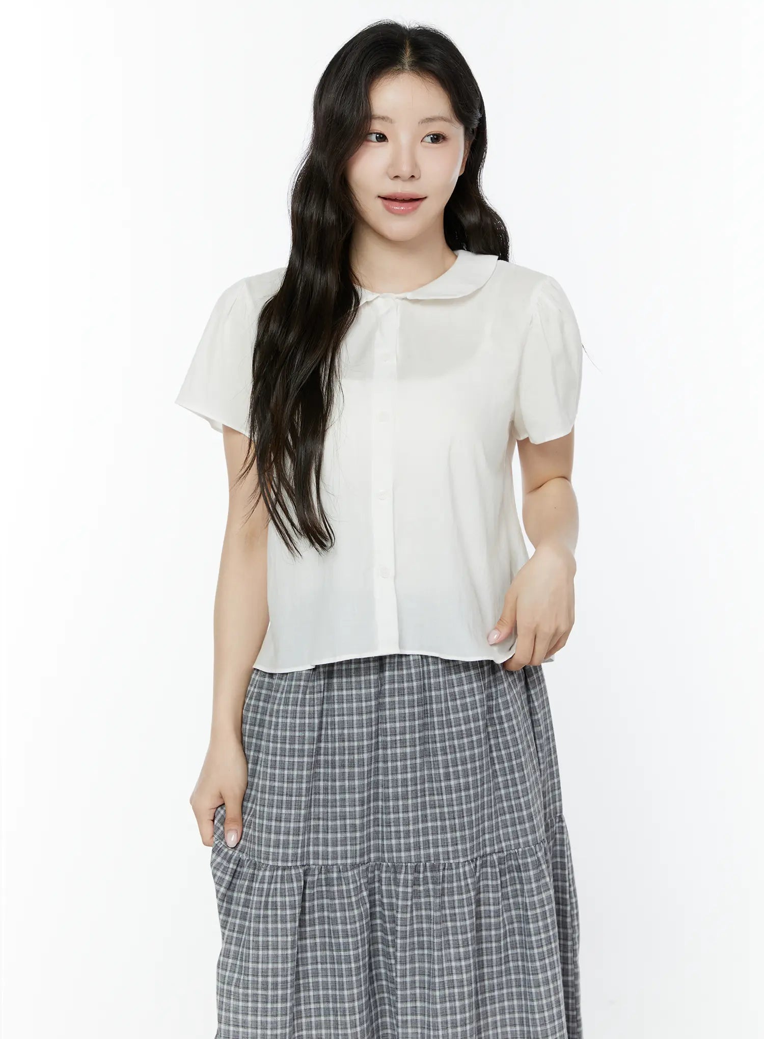 puff-sleeve-round-collar-blouse-iy507